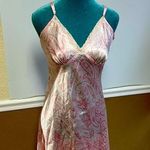 Pi Adonna Women’s Pink & White Paisley Floral Slip Dress Photo 0