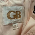 Gianni Bini NWT  Satin Embroidered Appliqué Dress Strappy Floral Petal Hem $129 M Photo 3