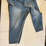 Torrid  light wash cropped destructed frayed hem boyfriend‎ jean Photo 12