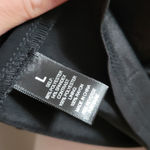 BKE Boutique black faux leather and lace peplum tank size large Photo 8