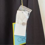 NWT CeCe Long Sleeve Moss Crepe Dress With Feather Cuff Black Size 2 Photo 5