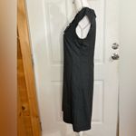 J.Crew ruffle neck black wool shift dress size 6 Photo 3