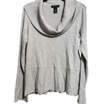 White House | Black Market Sweater Womens XL Beige Wool Blend Cowl Neck Stretch Photo 0