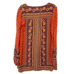 MINKPINK  Womens Sz Medium Multicolor Bohemian Boho Print Button Tunic Top Blouse Photo 2