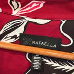 Rafaella  Rhubarb And Black Button Down Shirt Size‎ 2X Photo 3