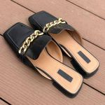 Topshop Black Loafers Size 9 Photo 0