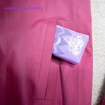 Esprit Vintage‎  Women's Solid Pink Knee-Length Rain Coat, size S Photo 5