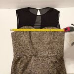 Donna Morgan  Party Cocktail Holiday Dress Black/Gold Sheath Metallic Formal Glam Photo 8