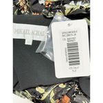 Mikael Aghal Floral Mock Neck‎ Dress Long Sleeve Knee Length Black Multi Size 12 Photo 3