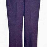 Loft  Marisa Trouser Dark Berry Melange Wide Leg Pants Size 4 Photo 0