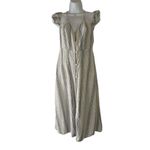 Volcom Women's Size Small Blue Winding Roads Babydoll Coastal Midi Dress Photo 2