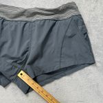 Zella  Womens XL Lined Athletic Shorts Striped Waistband‎ Pockets Gray Blue Gym Photo 4