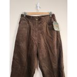 Woolrich  Brushed Pants Women's Sz 12 Brown Relaxed Straight Chinos Pleated NWT Photo 2