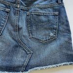 Gap Denim Cutoff Raw Hem Jean Mini Skirt Photo 2