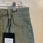 Women's Willow Boutique x Risen Distressed Large‎ High Rise Olive Denim Short Green Photo 3