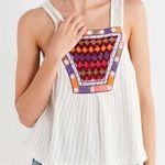 Urban Outfitters cream/ colorful cami  Photo 0