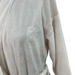 Christian Dior  Vintage Robe Super Soft Velvet Monogram Logo Cream Ivory Small Photo 4