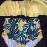 High Waisted Bikini Bottoms Yellow Size XL Photo 0