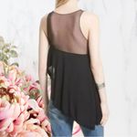 Free People  Riley Chiffon Tank - Color Black - Size: Small Photo 1