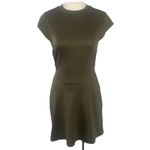 Silence + Noise  Olive Open-Back‎ Tie Mini Dress M NWOT Y2K Trendy Photo 1