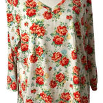 The Pioneer Woman Floral Print with 3/4 Sleeve Top. New! Multiple Size XL Photo 0
