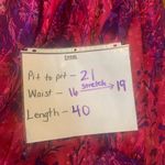 Coldwater Creek  Dress 14 Pink and Purple Floral Top Sash V-neck Lined Photo 4