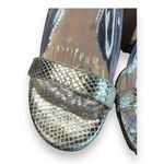 L'Agence Women's US 8.5/EU 39 Embossed Leather Gisele Sandal In Silver Photo 7