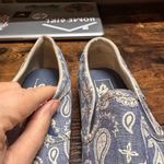 Vans  Blue and White Slip one Size 8.5 Photo 11