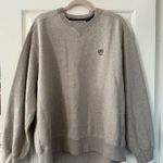 IZOD  Embroidered Grey Crewneck Sweatshirt  Photo 3