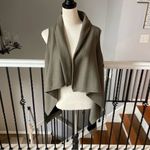 Joie  Womens Olive Draped Front Sleeveless Style Vest Size Extra Small Photo 1