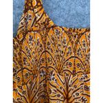 Knox Rose Boho Midi Dress Orange Paisley Print Sleeveless Size L Photo 4