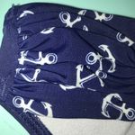 Delia's dELiA*s NAVY BLUE & WHITE BIKINI BOTTOM SIZE XS Photo 1