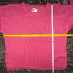 Nantucket Designer Knits Women’s Size S M Pink Cotton Knit Heavy Sweater Size M Photo 4
