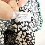 Taj By Sabrina Womens Mini Dress Off The Shoulder Animal Print Black White Small Photo 6