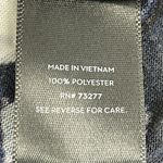 Simply Vera Wang Crinkle Floral Top Blouse Womens S Black 3/4 Handkerchief Hem Purple Photo 8