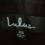 Lulus black lace long sleeve cropped blouse Photo 7