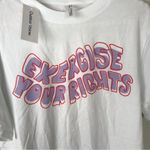 Outdoor Voices NWT Limited Edition Exercise Your Rights White Tee Size M Photo 7