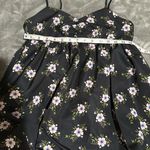 Free People NWT  size small in A Bubble Mini Dress in Black Photo 9