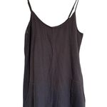 Monrow Revolve Gray Loose Fitting Summer Romper With Pockets L Large Photo 0