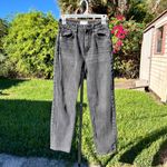 We The Free  People Pacifica High Rise Slim Straight Black Jeans Size 25 Photo 2