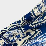 Anthropologie Maeve Waistless Blue White Printed Wide Leg Jumpsuit Size L Photo 10