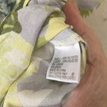 Gianni Bini FINAL MARKDOWN Floral Ruffle Sleeveless Top - Green and White large Photo 3