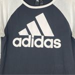 Adidas  Woman’s White and Black Casual Basic Tee Size Medium Photo 1