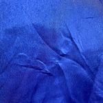 Inner Most Vintage Blue Satin Polyester Blouse Pajama Top Sleep Shirt Size Med Photo 5