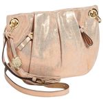 Vince Camuto Christina Copper Rose Gold Metallic Leather Crossbody Bag Purse Photo 1