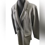 Philosophy Black & Gray Houndstooth Ladies long Fall jacket single button Size L Photo 2