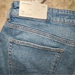 American Eagle NWT  Distressed Mom Denim Shorts Size 14 Strigid Photo 3