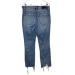 Daze Women's Jeans Splatter Straight Leg Frayed Hem Denim D6201VOT Photo 5