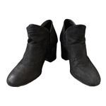 Eileen Fisher Boots Womens 5 Black Suede Leather Nubuck Ankle Neutral Minimalist Photo 5