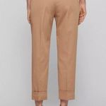 Hugo Boss  Cotton High Rise Button Fly Tachino2 Trouser in Medium Beige Photo 12